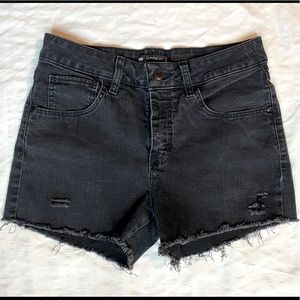 Size 6 Black Lee jean shorts